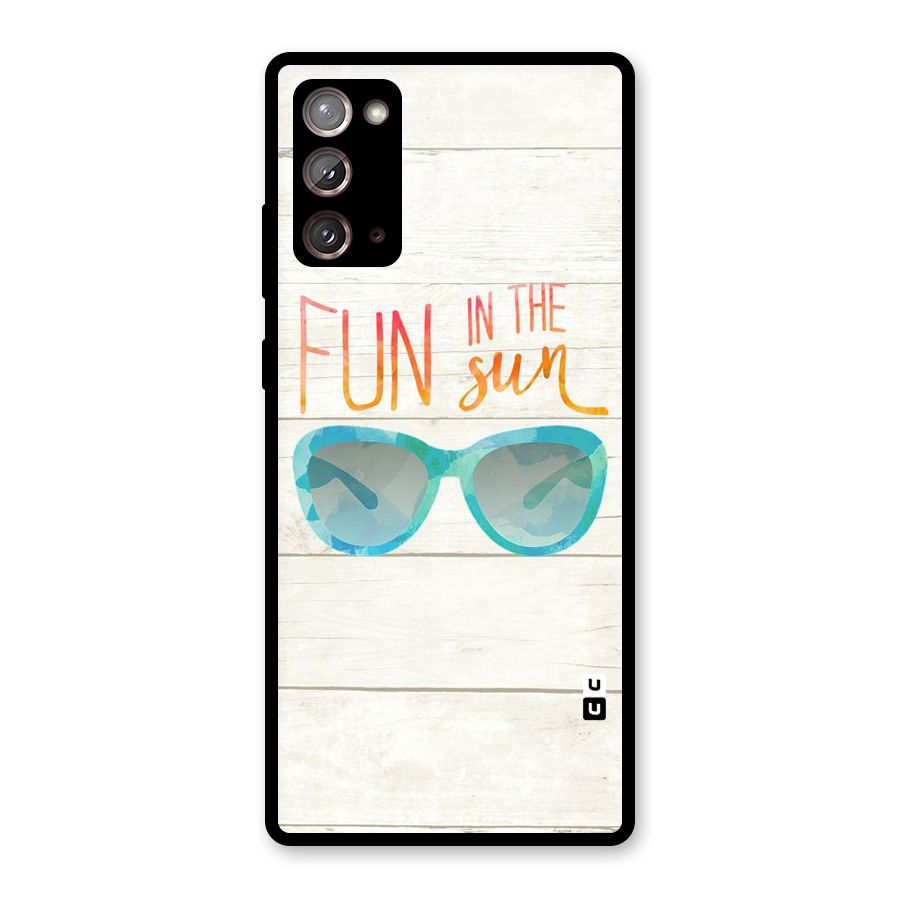 Sun Fun Glass Back Case for Galaxy Note 20