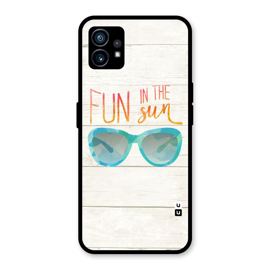 Sun Fun Glass Back Case for Nothing Phone 1