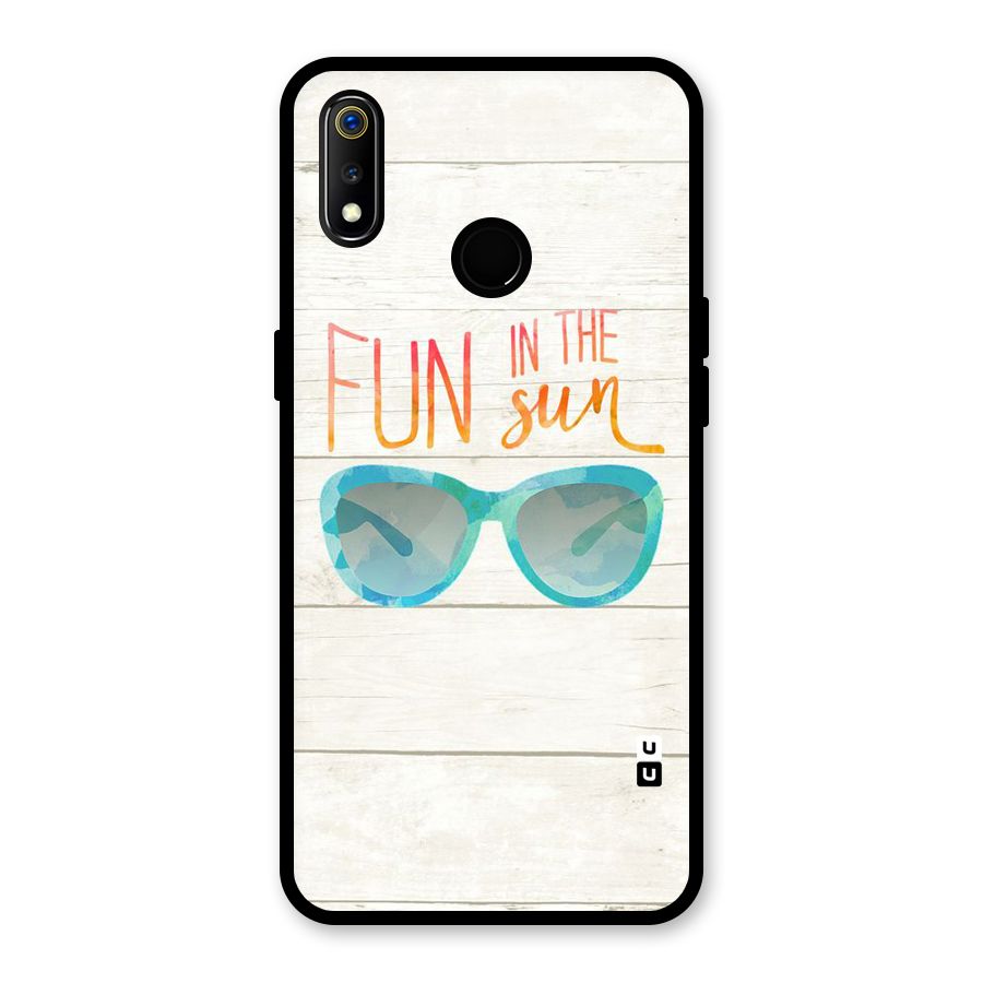 Sun Fun Glass Back Case for Realme 3i