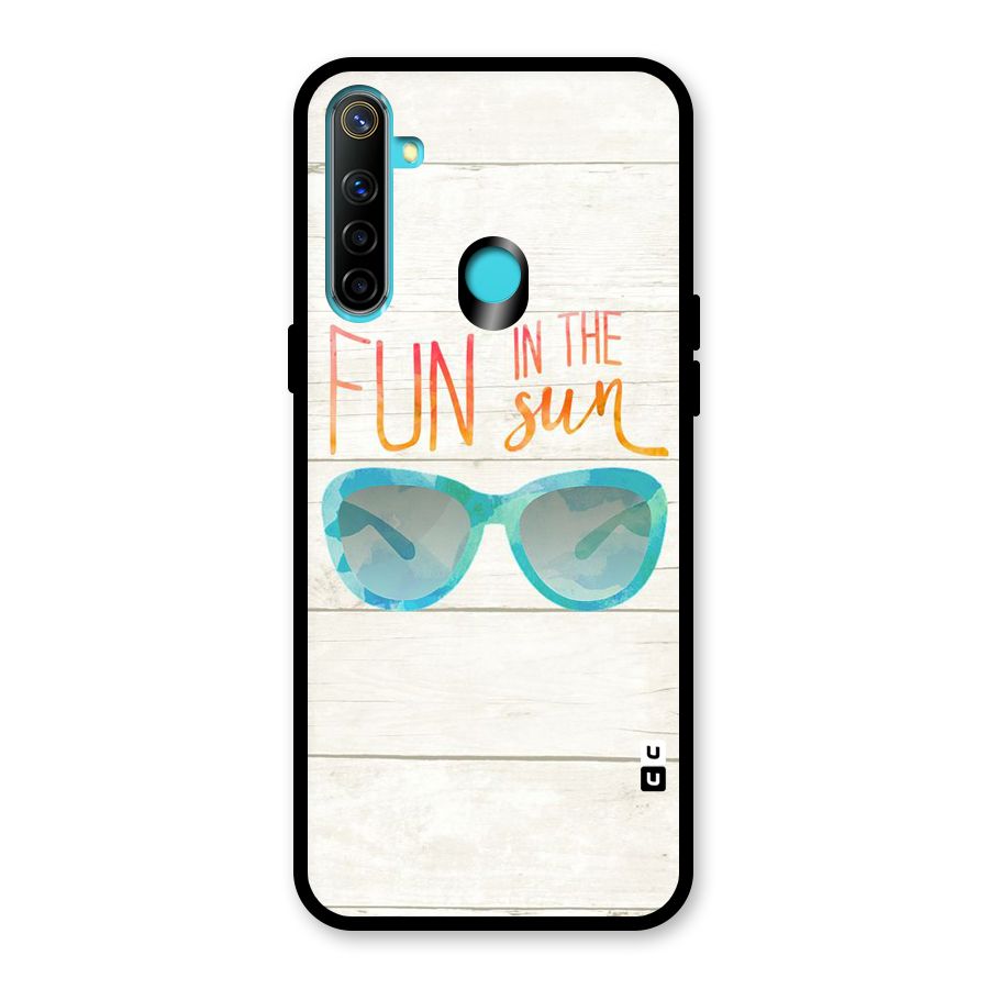 Sun Fun Glass Back Case for Realme 5