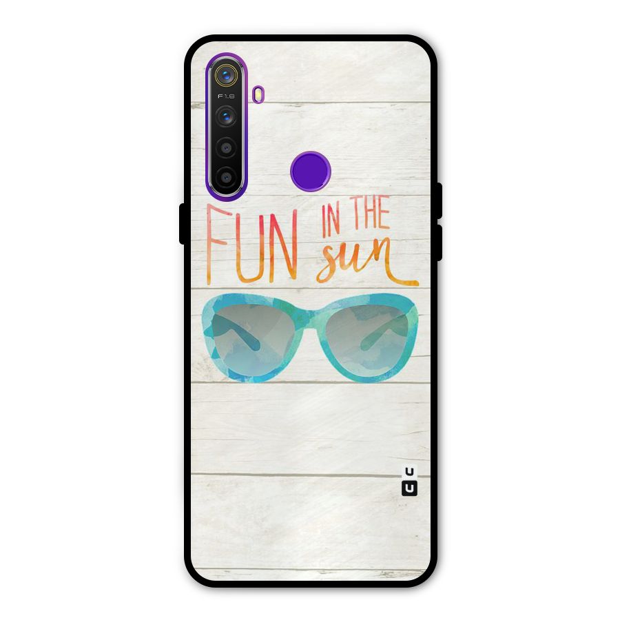 Sun Fun Glass Back Case for Realme 5s