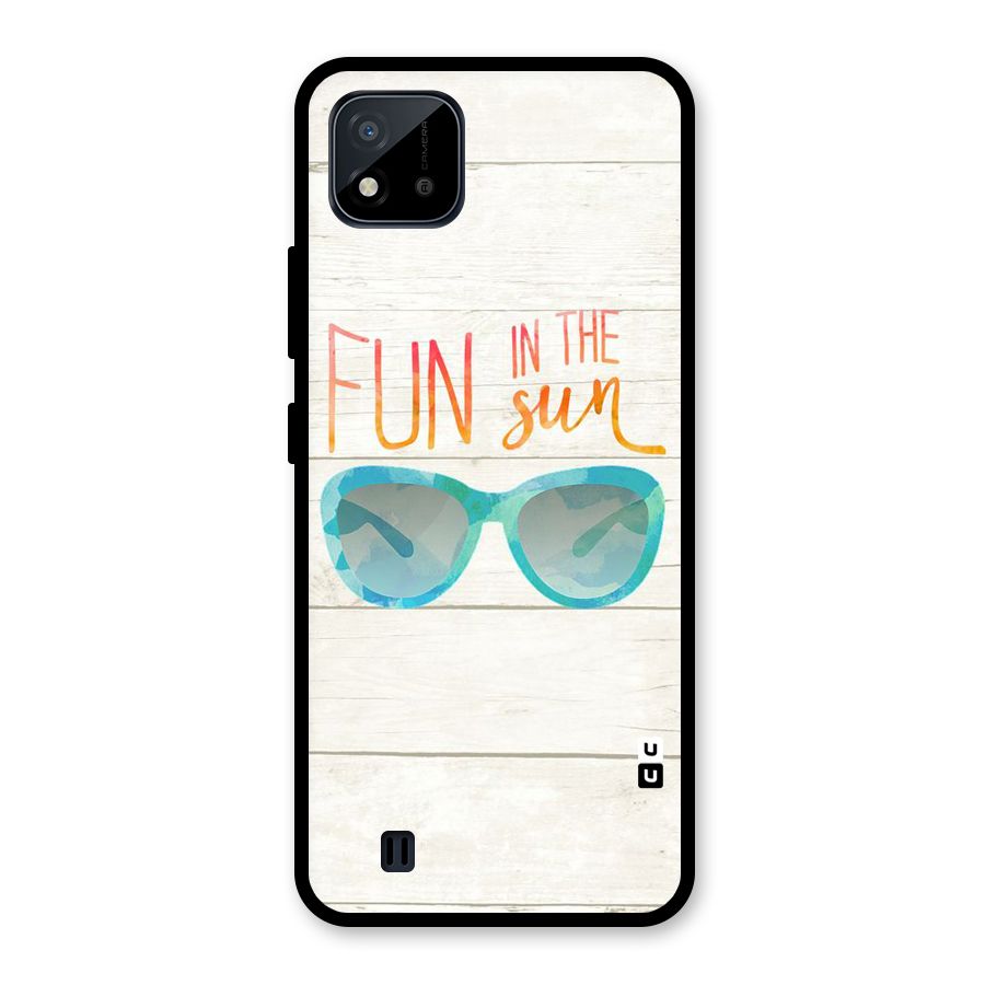 Sun Fun Glass Back Case for Realme C11 2021