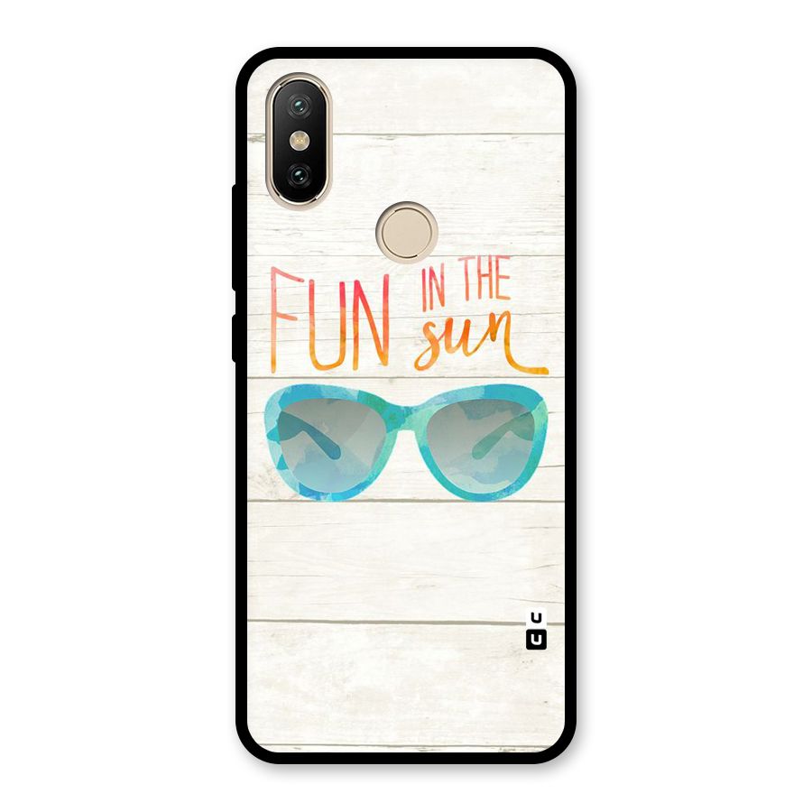 Sun Fun Glass Back Case for Redmi A2