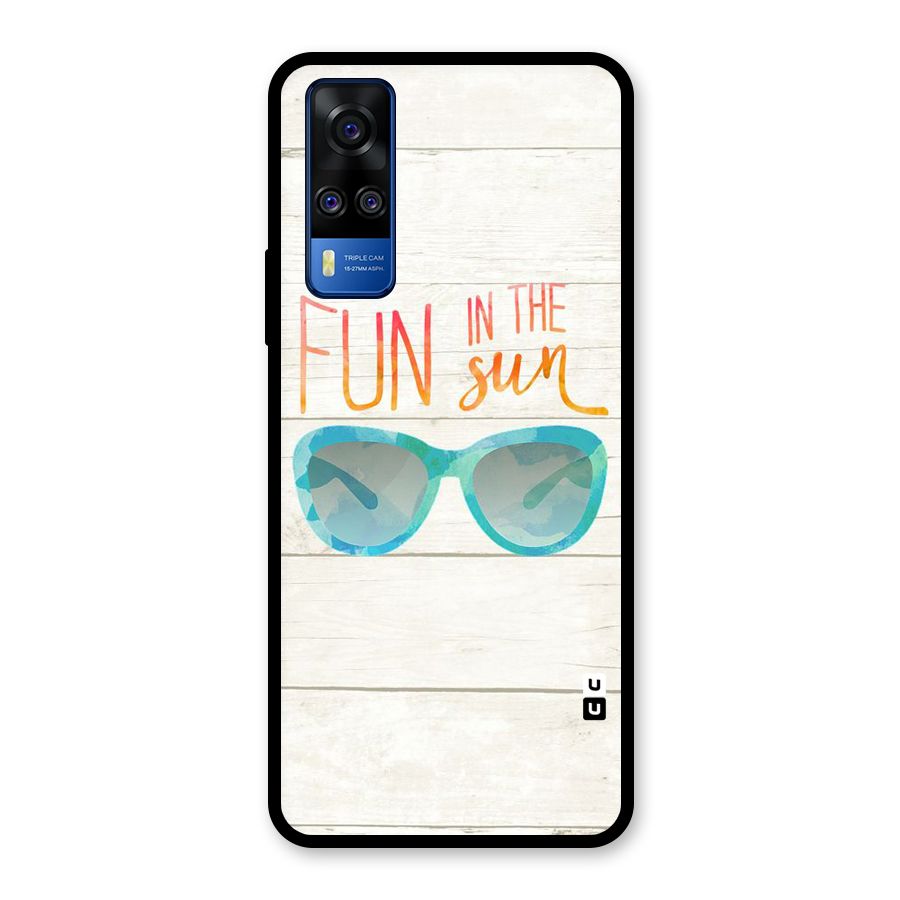 Sun Fun Glass Back Case for Vivo Y31