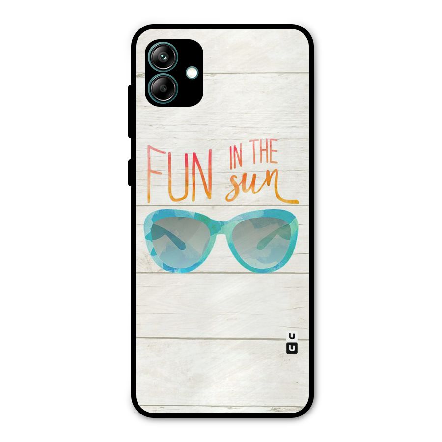 Sun Fun Metal Back Case for Galaxy A04