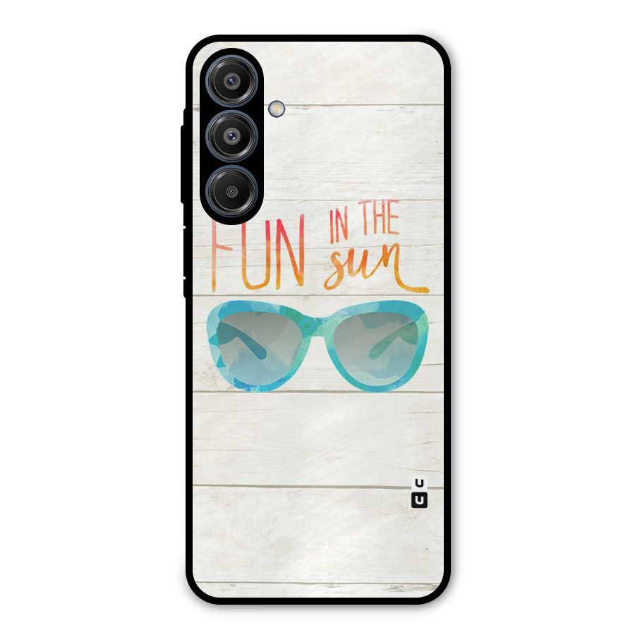 Sun Fun Metal Back Case for Galaxy A16 5G