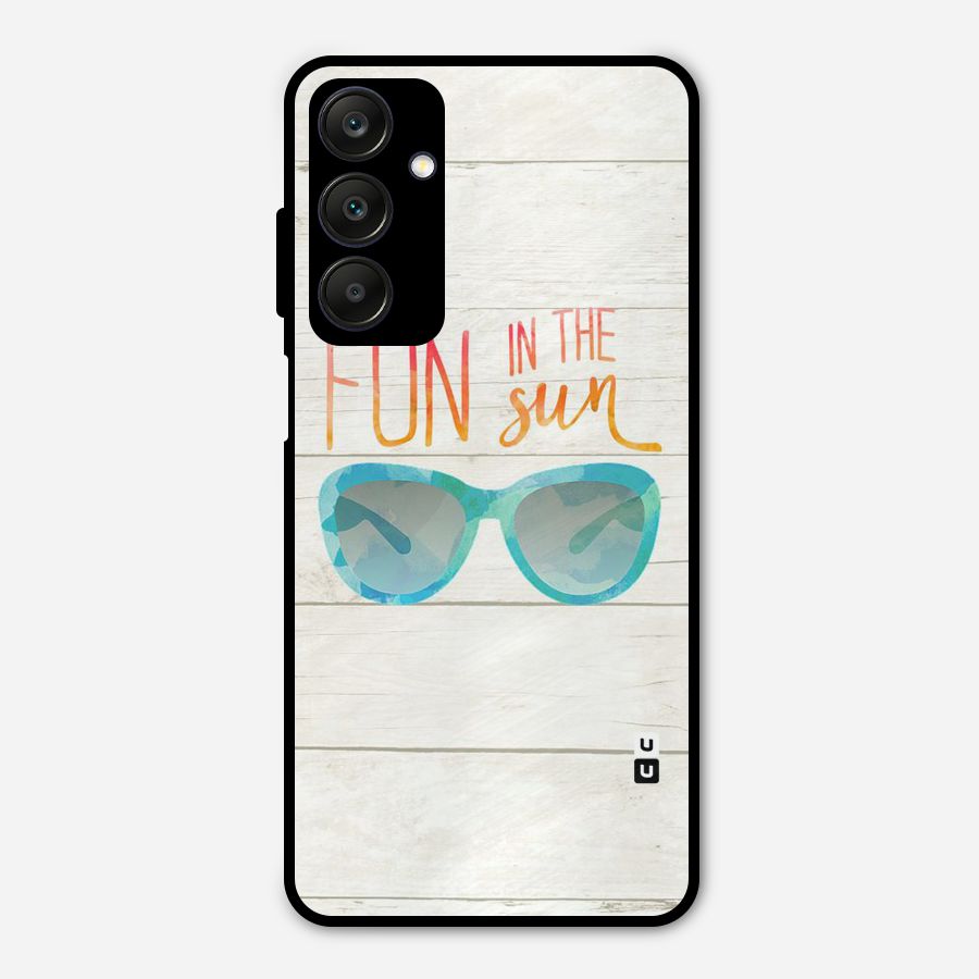 Sun Fun Metal Back Case for Galaxy A25 5G