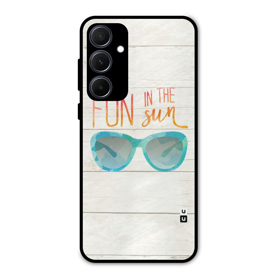 Sun Fun Metal Back Case for Galaxy A35