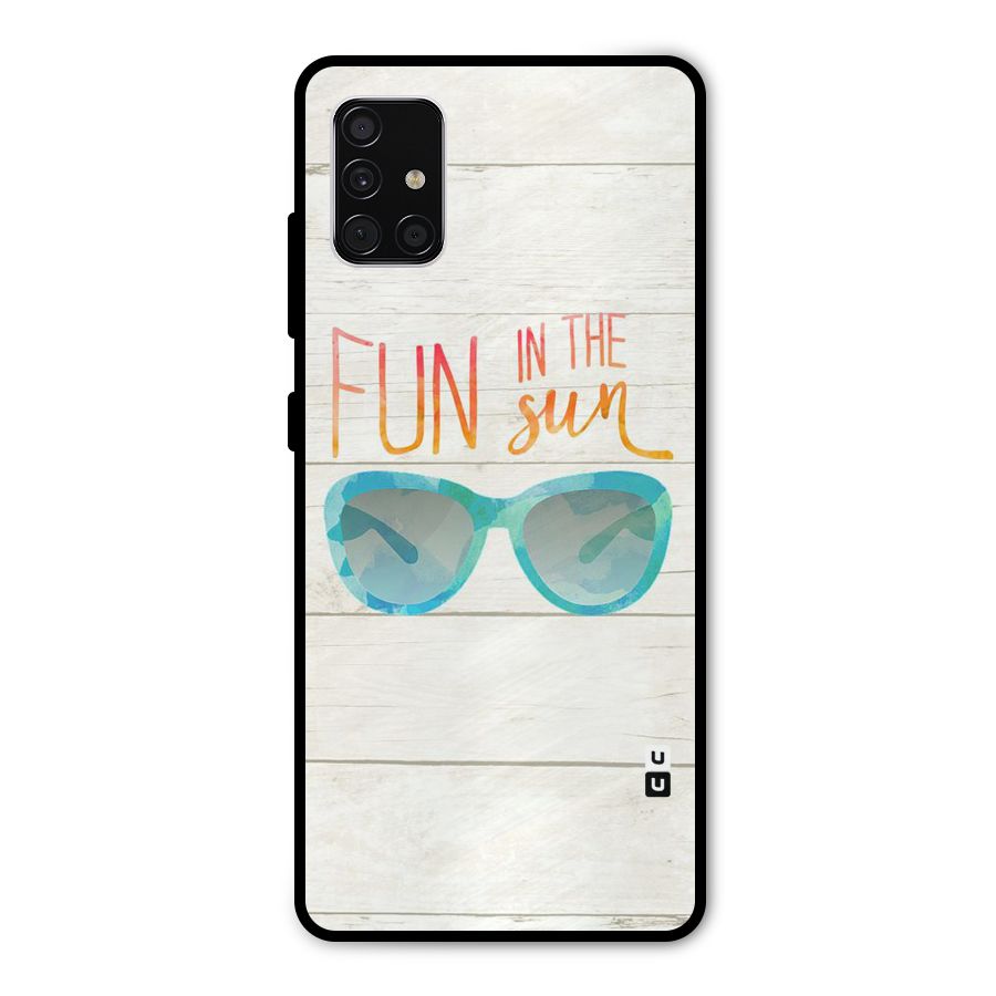 Sun Fun Metal Back Case for Galaxy A51