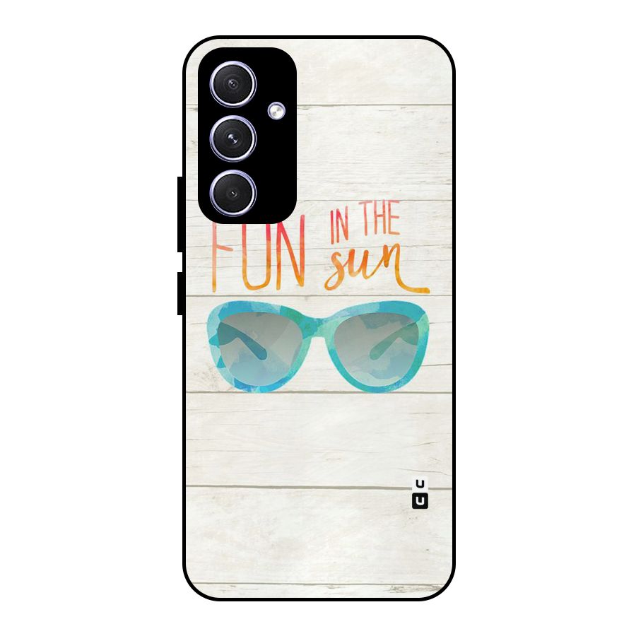 Sun Fun Metal Back Case for Galaxy A54