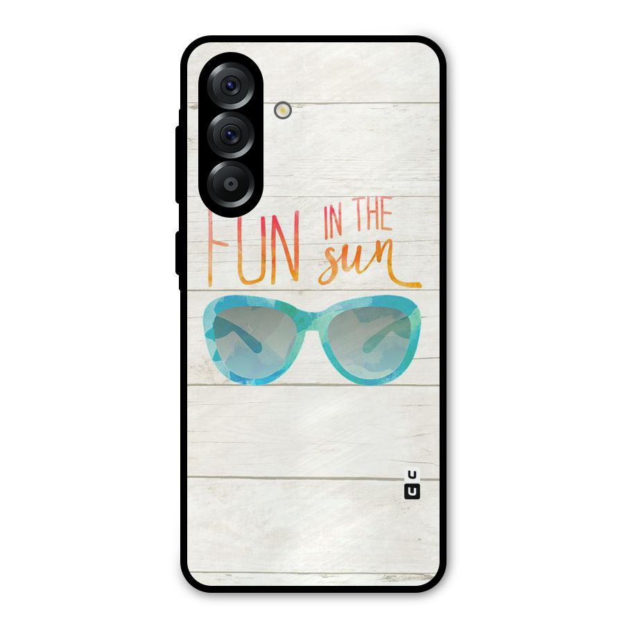 Sun Fun Metal Back Case for Galaxy A56