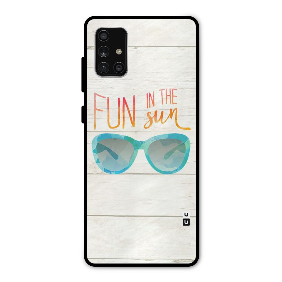 Sun Fun Metal Back Case for Galaxy A71
