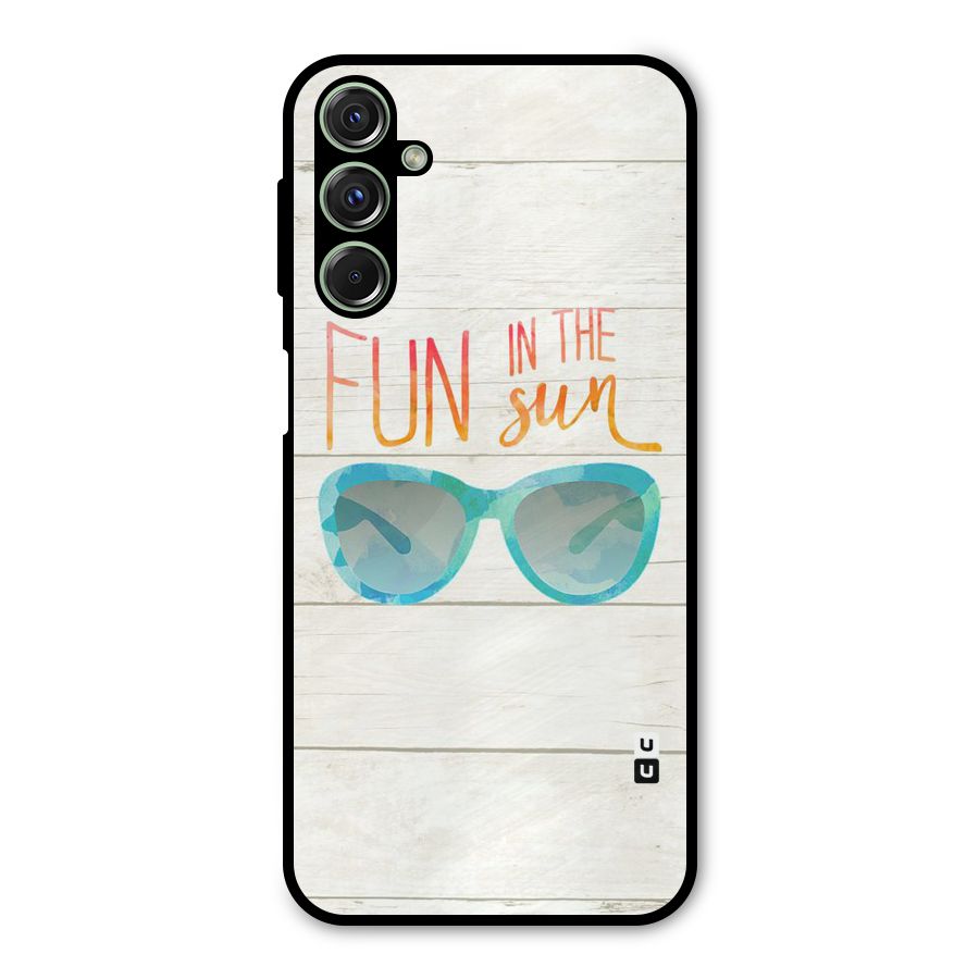 Sun Fun Metal Back Case for Galaxy F34