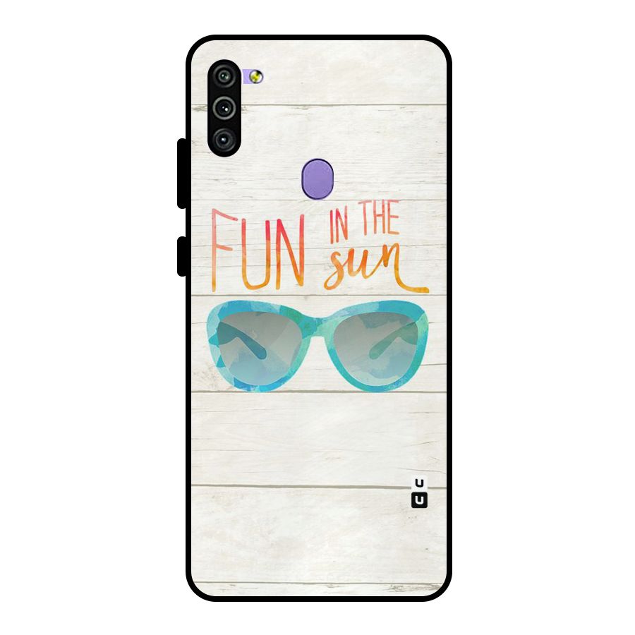 Sun Fun Metal Back Case for Galaxy M11