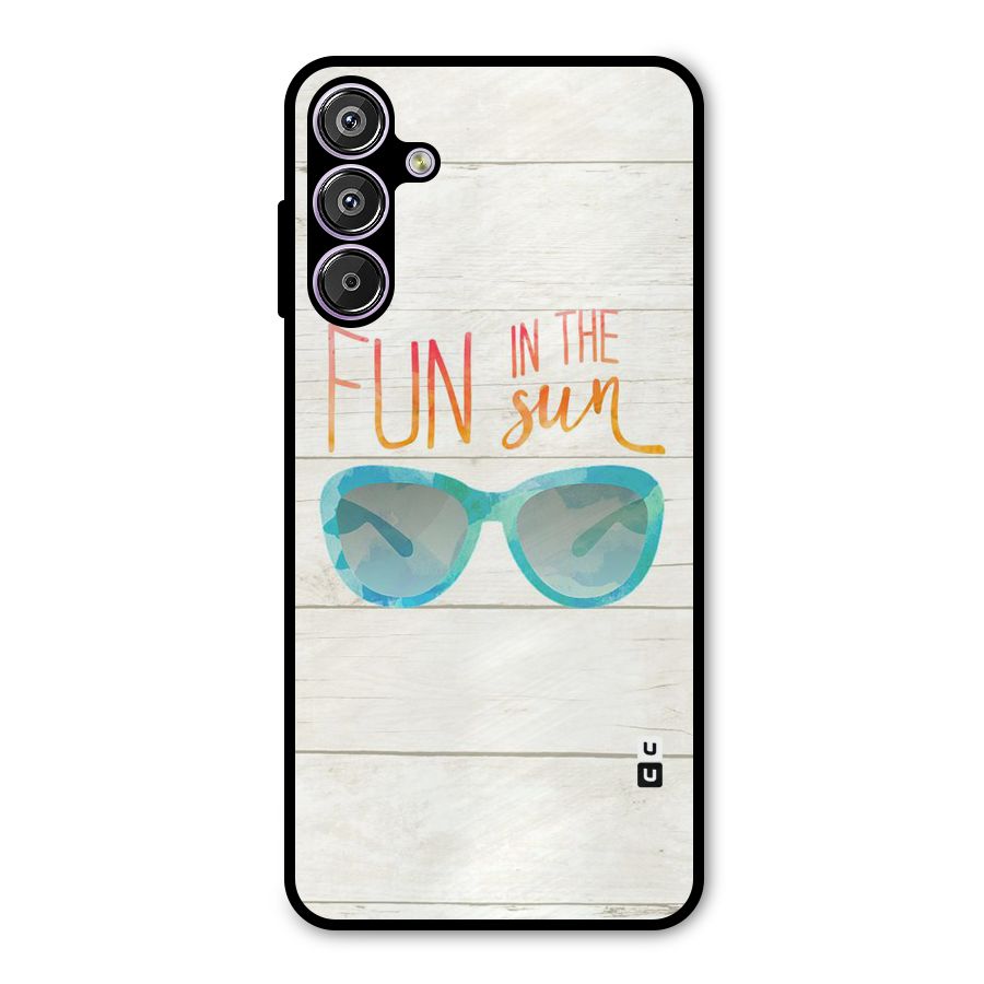 Sun Fun Metal Back Case for Galaxy M15