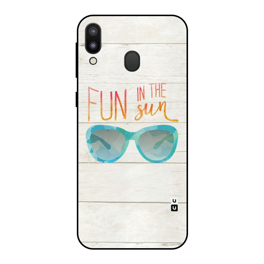 Sun Fun Metal Back Case for Galaxy M20