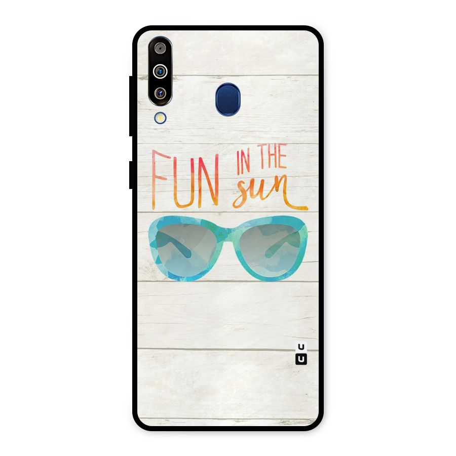 Sun Fun Metal Back Case for Galaxy M30