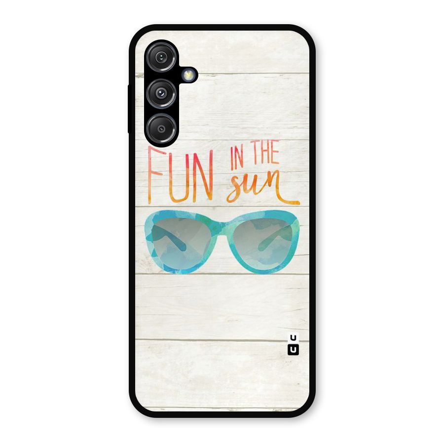 Sun Fun Metal Back Case for Galaxy M34 5G