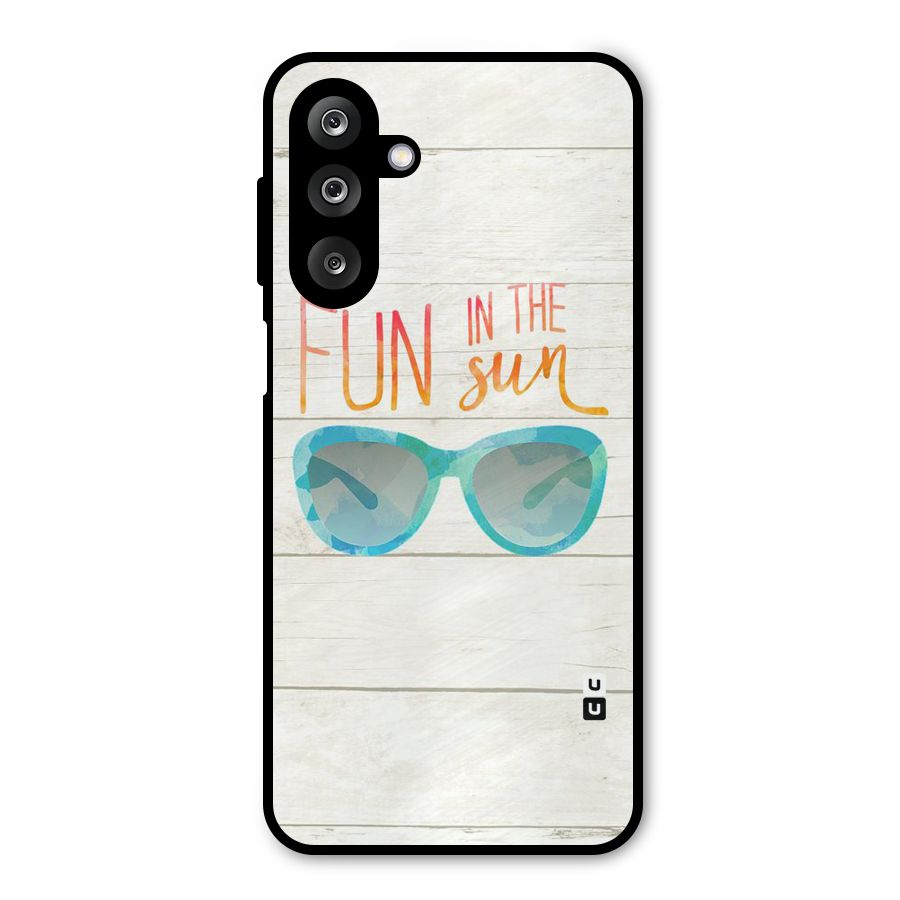 Sun Fun Metal Back Case for Galaxy M36