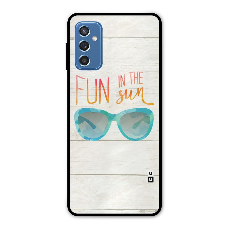 Sun Fun Metal Back Case for Galaxy M52 5G