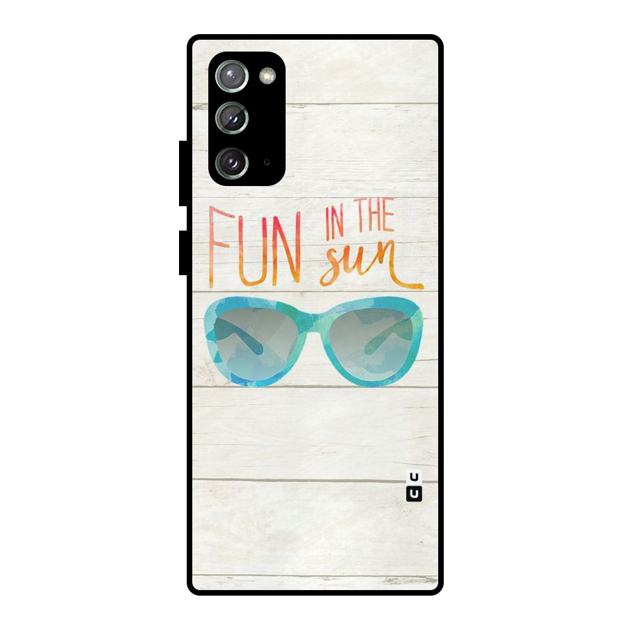 Sun Fun Metal Back Case for Galaxy Note 20
