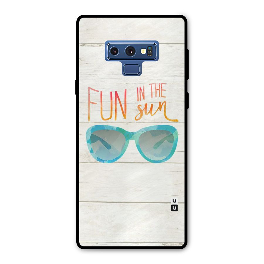 Sun Fun Metal Back Case for Galaxy Note 9