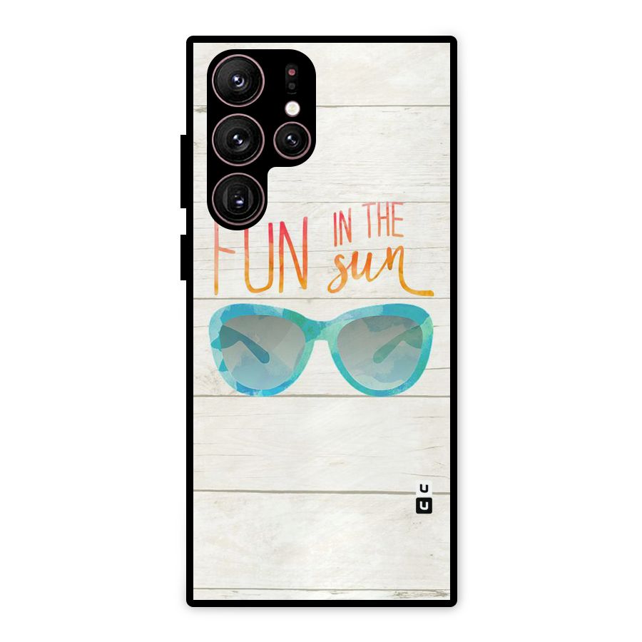 Sun Fun Metal Back Case for Galaxy S22 Ultra 5G
