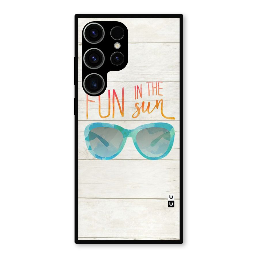 Sun Fun Metal Back Case for Galaxy S23 Ultra