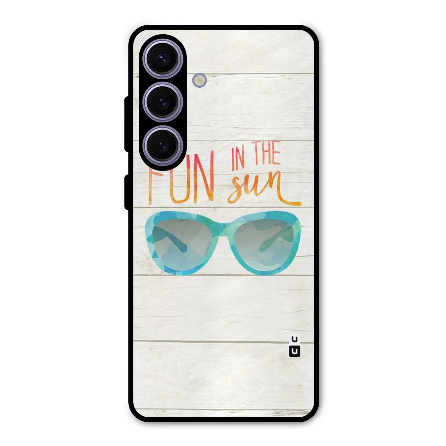 Sun Fun Metal Back Case for Galaxy S24