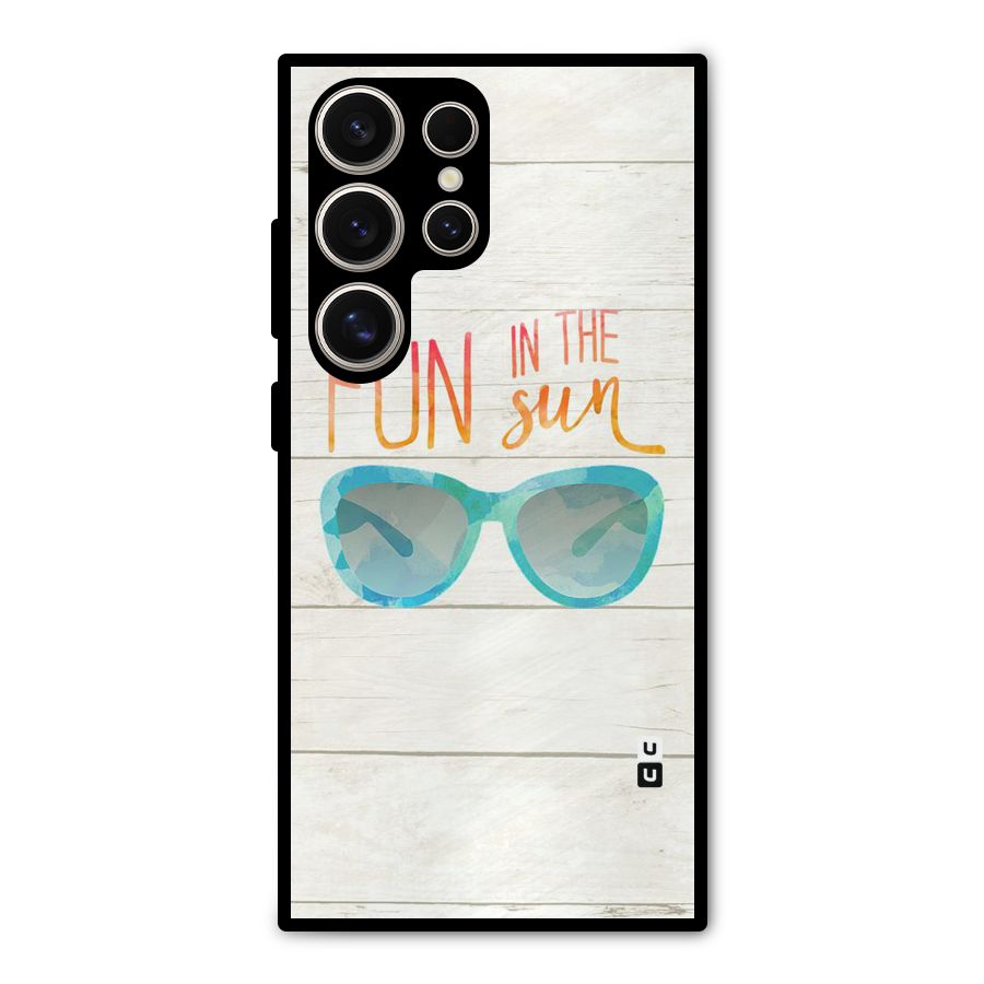 Sun Fun Metal Back Case for Galaxy S24 Ultra