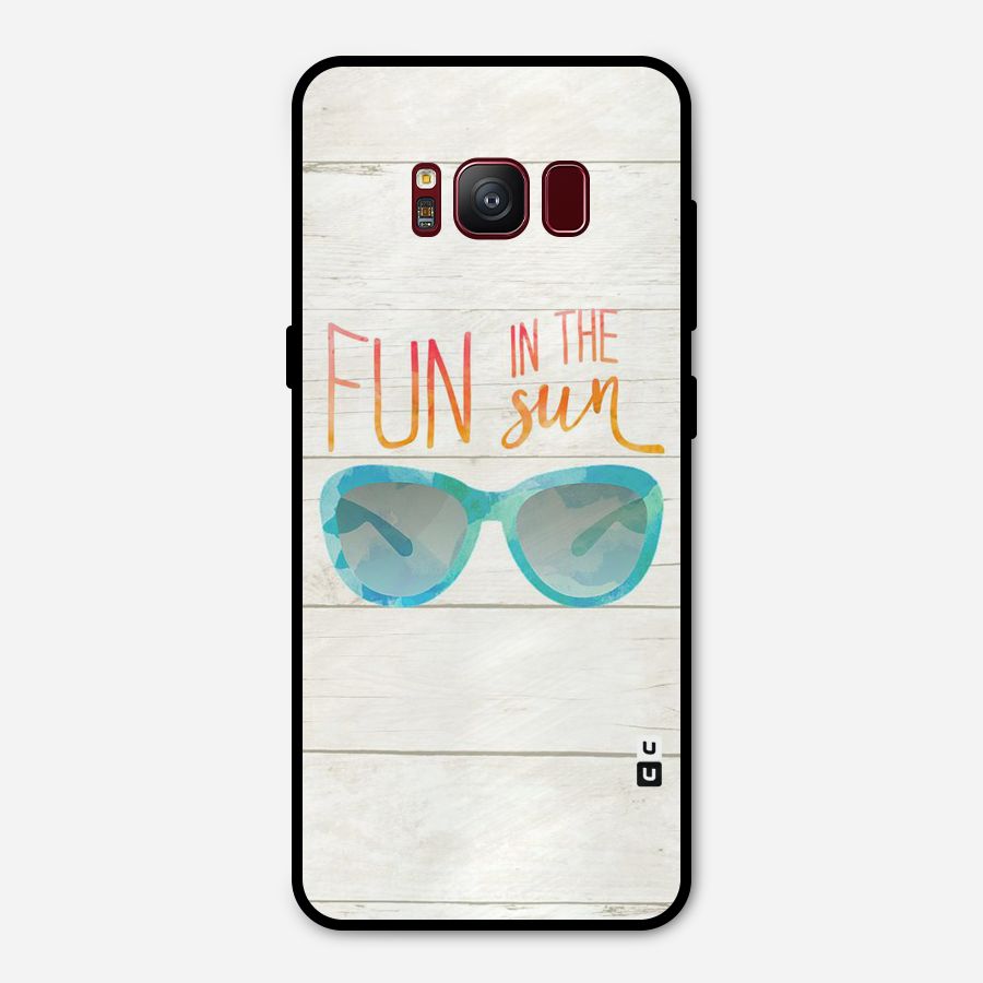 Sun Fun Metal Back Case for Galaxy S8