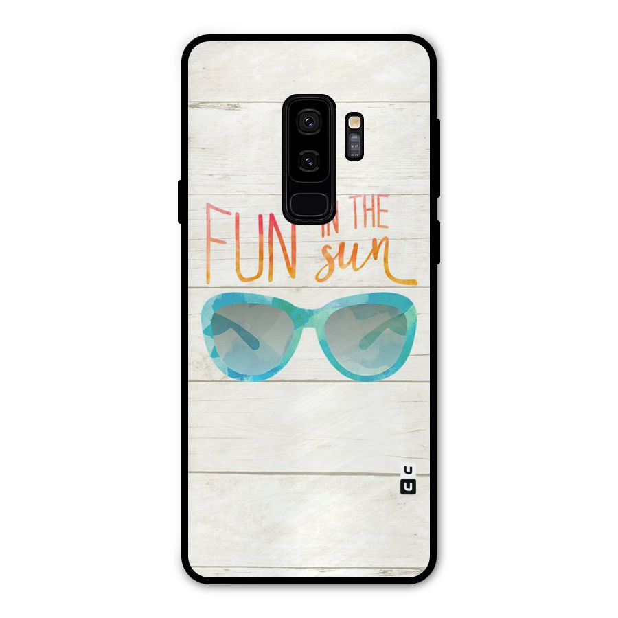 Sun Fun Metal Back Case for Galaxy S9 Plus