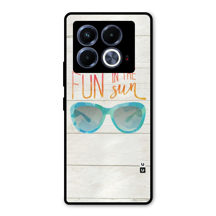 Sun Fun Metal Back Case for Infinix Note 40 5G