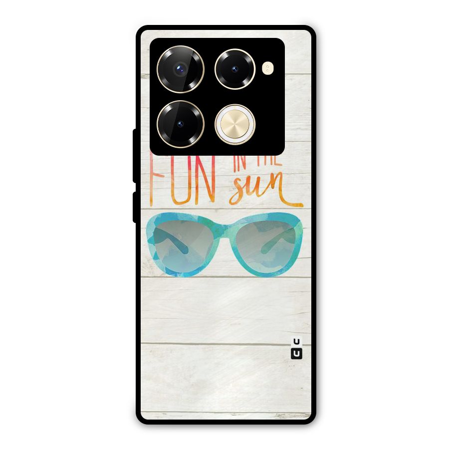 Sun Fun Metal Back Case for Infinix Note 40 Pro Plus