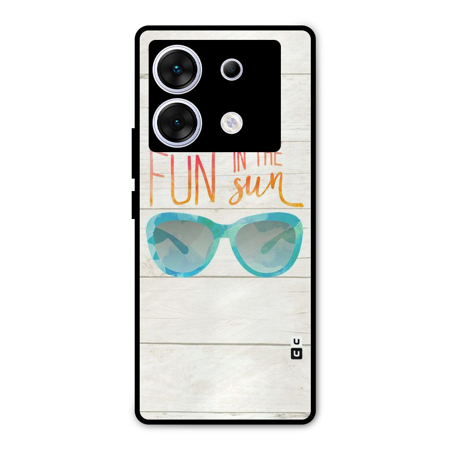 Sun Fun Metal Back Case for Infinix Zero 30 5G