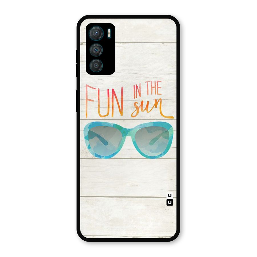 Sun Fun Metal Back Case for Moto G42