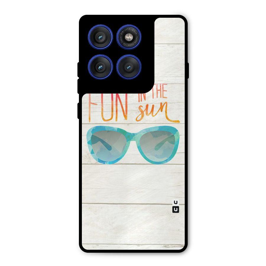 Sun Fun Metal Back Case for Motorola Edge 60 Pro