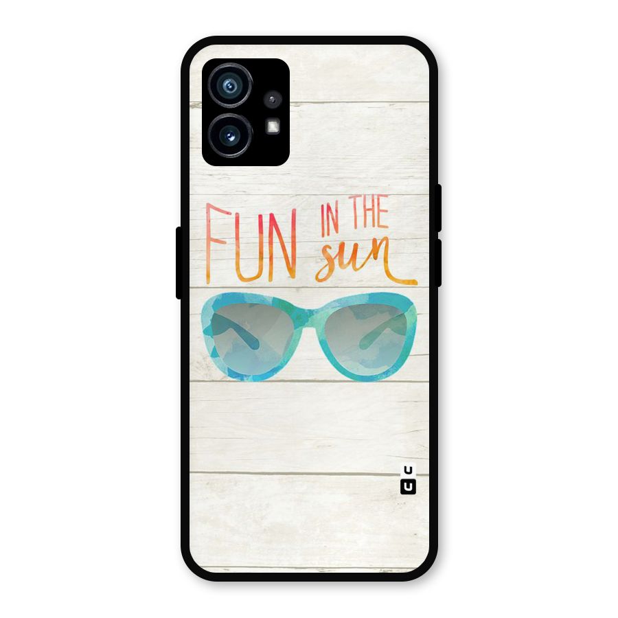 Sun Fun Metal Back Case for Nothing Phone 1