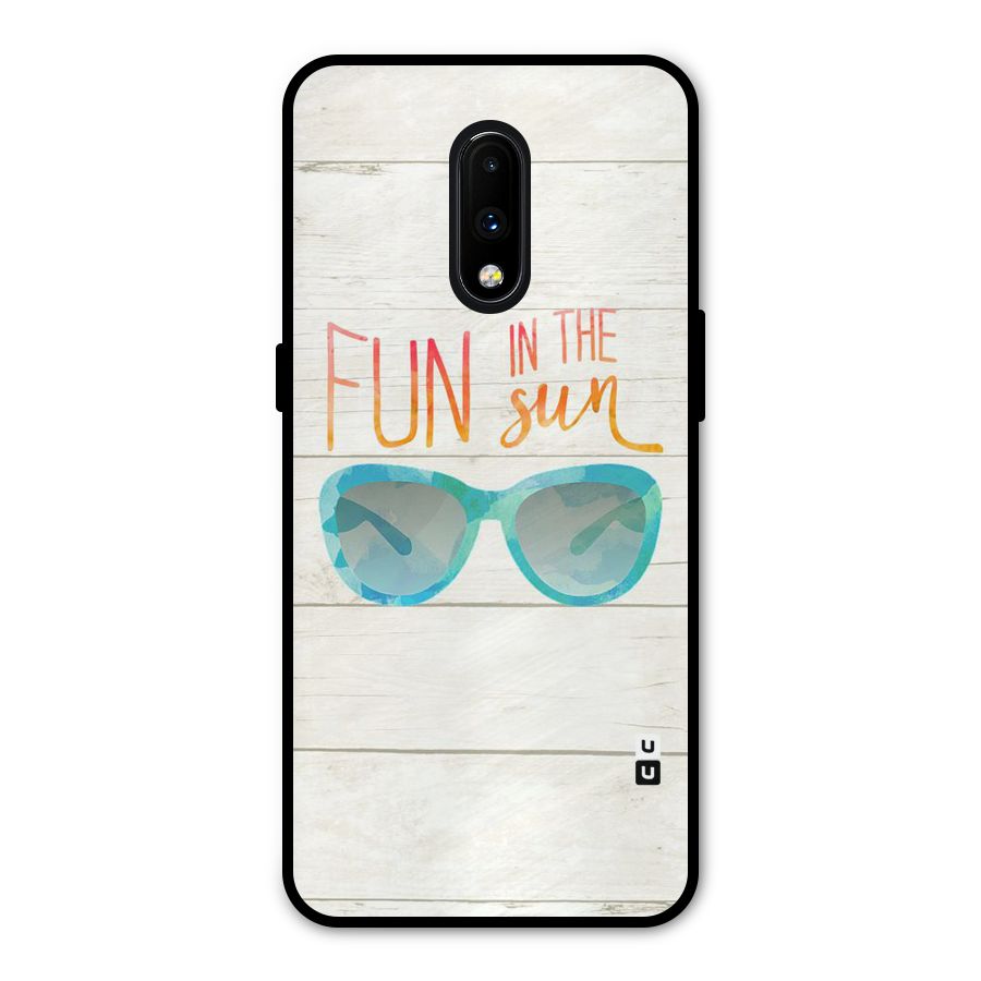 Sun Fun Metal Back Case for OnePlus 7