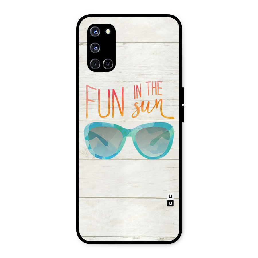 Sun Fun Metal Back Case for Oppo A52