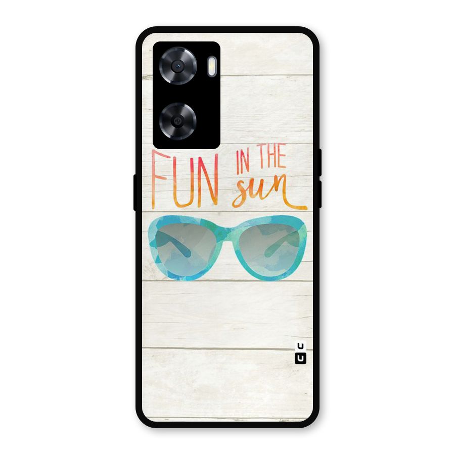 Sun Fun Metal Back Case for Oppo A77