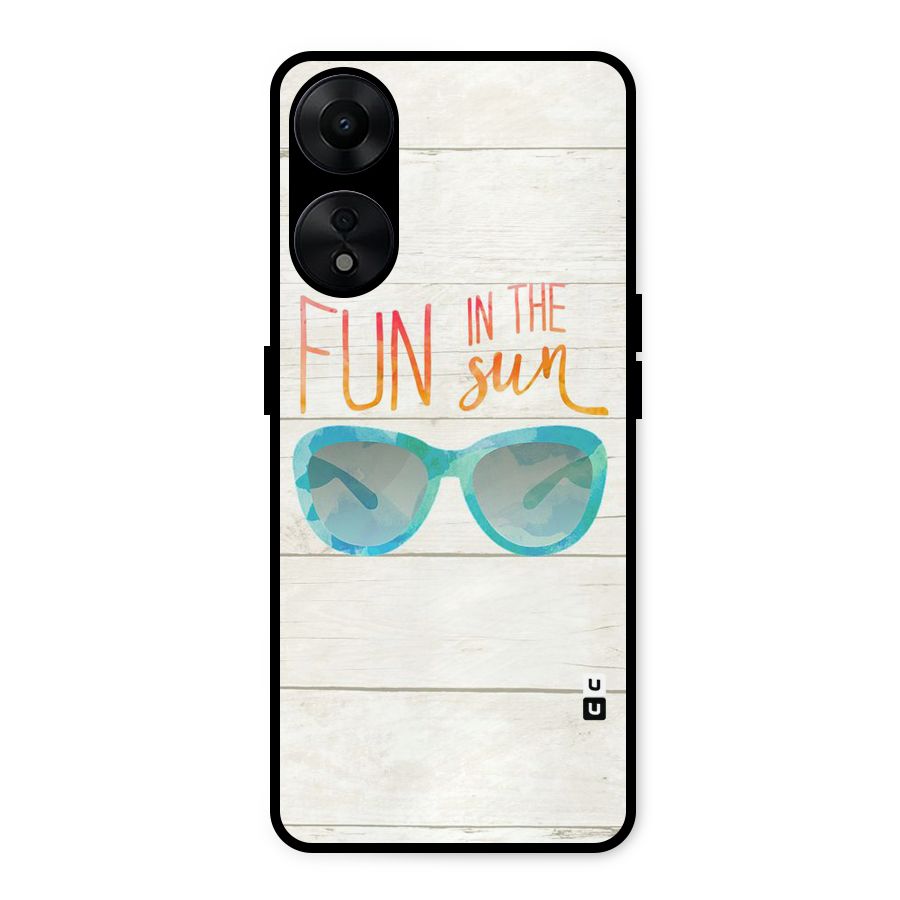 Sun Fun Metal Back Case for Oppo A78 5G
