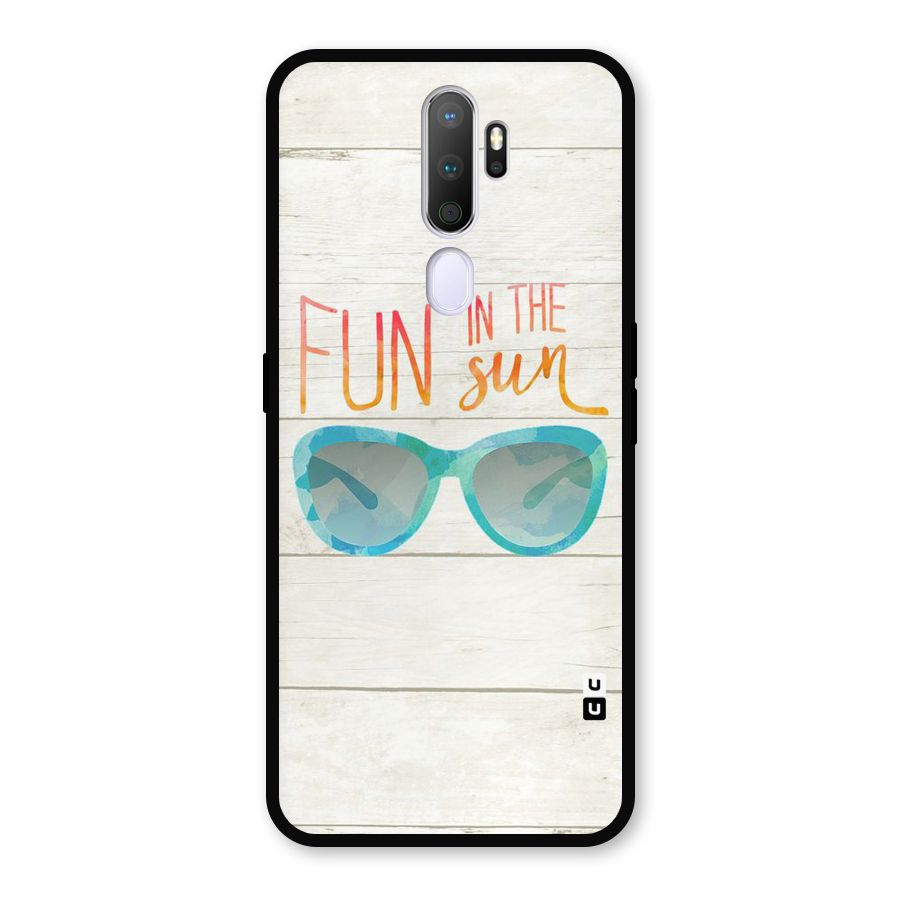 Sun Fun Metal Back Case for Oppo A9 (2020)