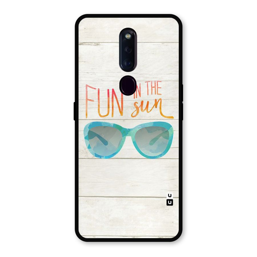 Sun Fun Metal Back Case for Oppo F11 Pro