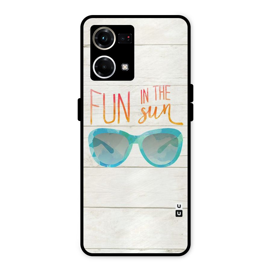 Sun Fun Metal Back Case for Oppo F21 Pro 4G