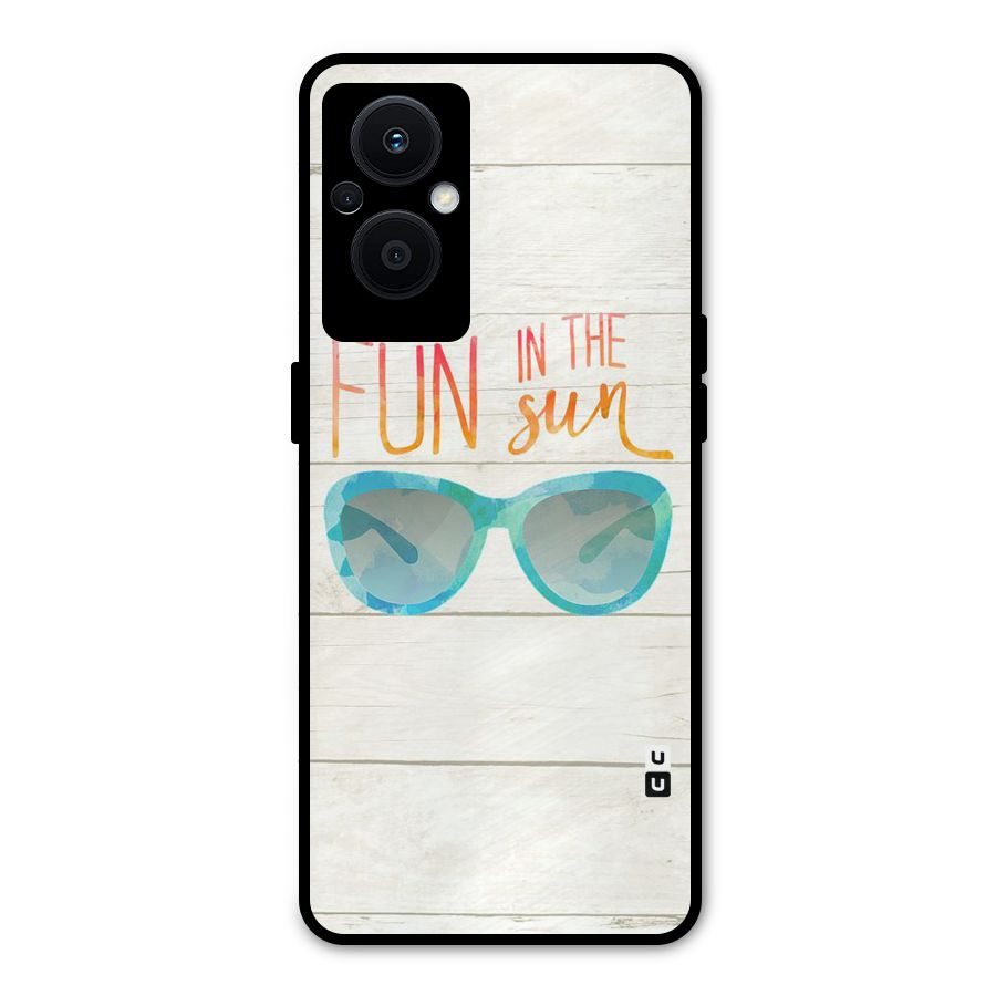 Sun Fun Metal Back Case for Oppo F21s Pro 5G