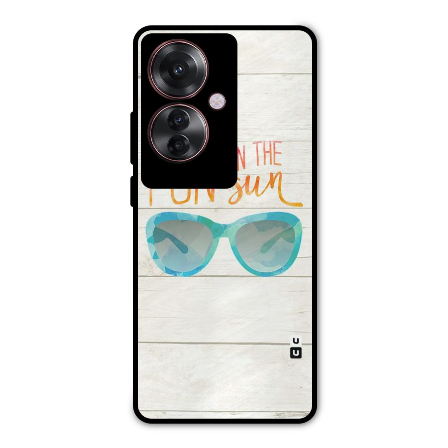 Sun Fun Metal Back Case for Oppo F25 Pro