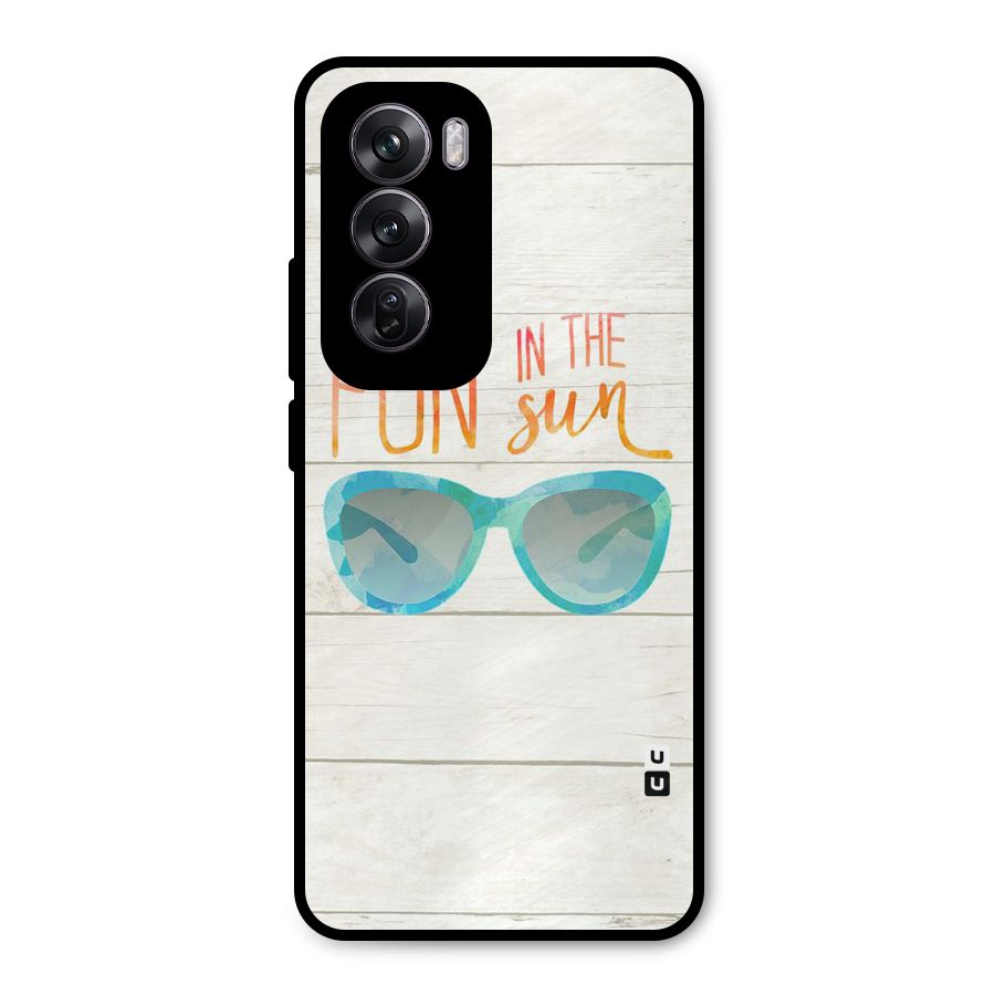 Sun Fun Metal Back Case for Oppo Reno12 Pro