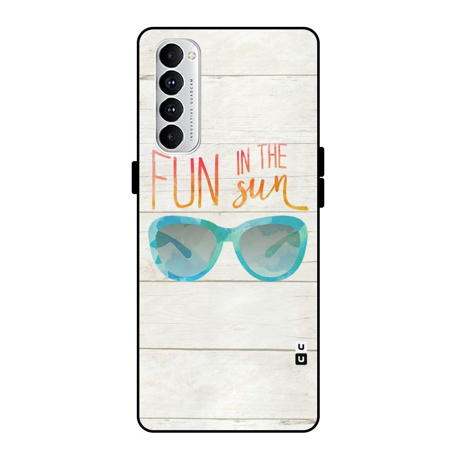 Sun Fun Metal Back Case for Oppo Reno4 Pro