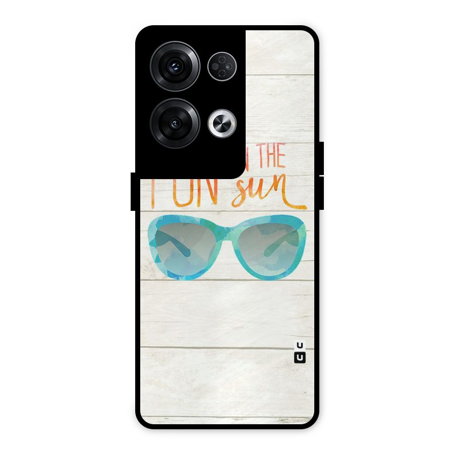 Sun Fun Metal Back Case for Oppo Reno8 Pro 5G